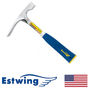 Estwing 24oz Solid Steel Bricklayer & Masonry Hammer w/ Nylon Grip (E3-24BLC) - Image 2