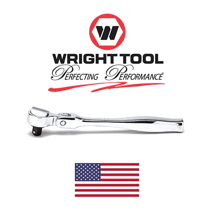 Wright 1/4" Drive Flex Head Ratchet 5-1/2" (Contour Grip) (2495WR) - Image 2