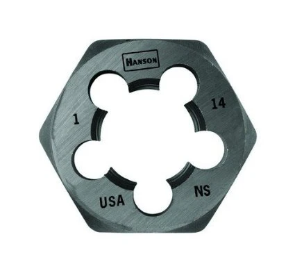Hanson 7/16" x 14NS Hexagon Die (6539)