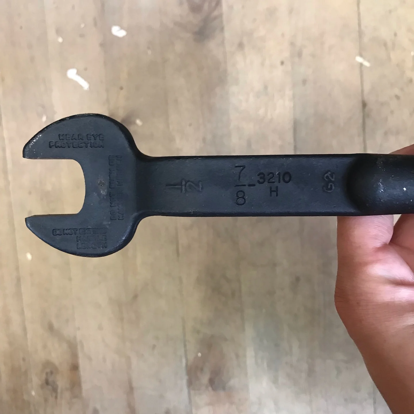 Klein Spud Wrench 7/8" Nominal Opening for Heavy Nut (3210H) - Image 4