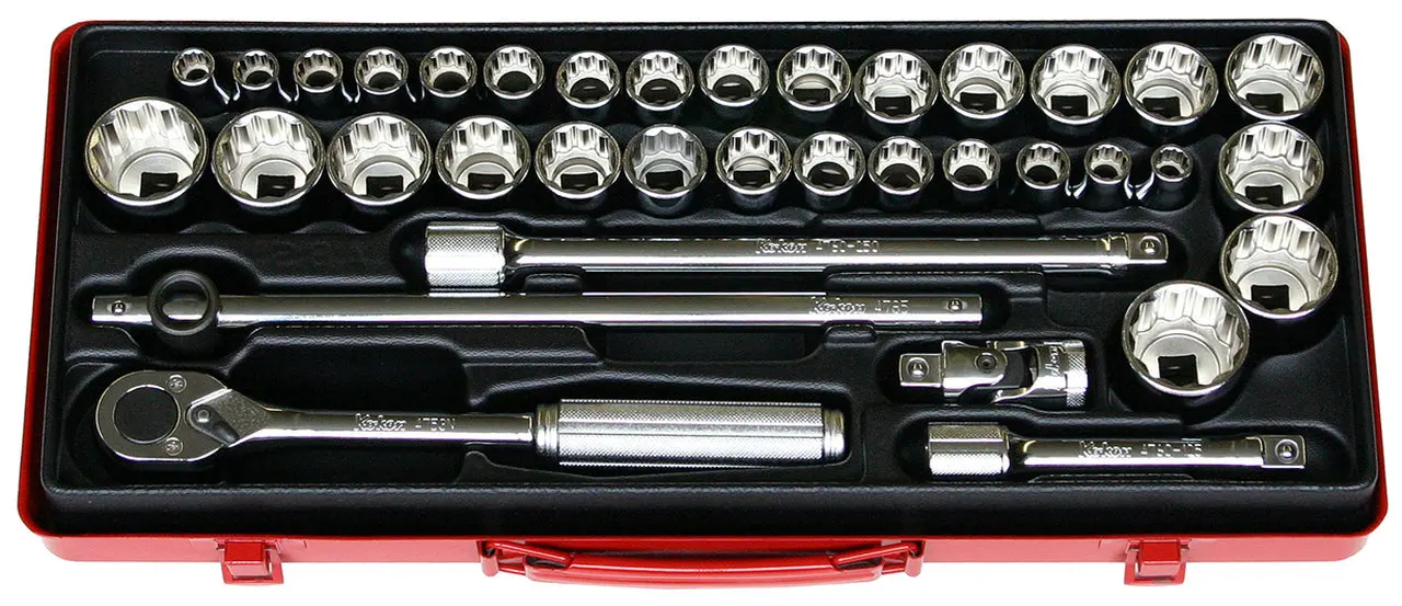 Koken 1/2" Dr. 38 piece Socket Set - 12 Point (4279AM) - Image 5