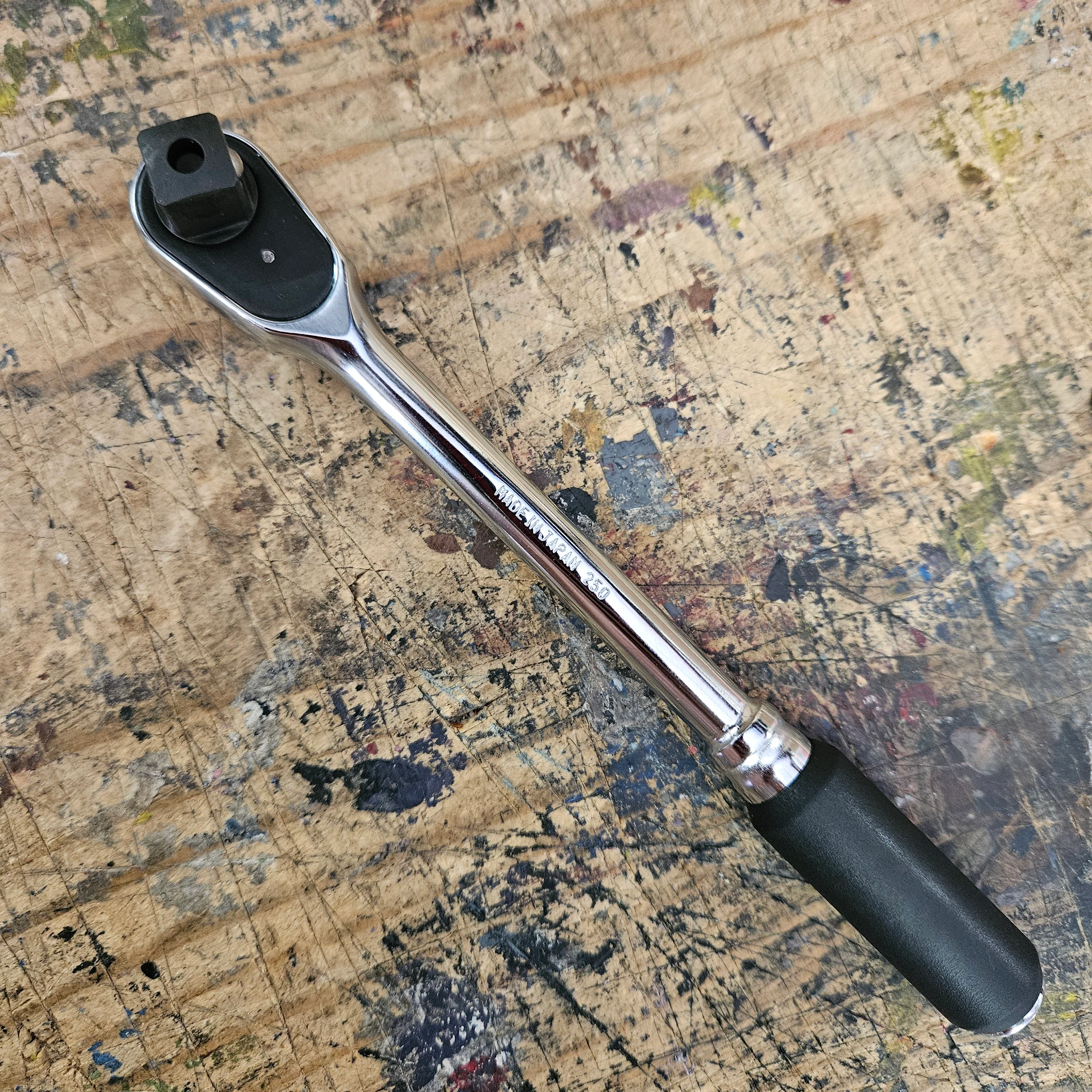 Koken 1/4" Body w/ 3/8" Drive Head 72 Tooth Ratchet Z-Series Quick Release 160mm (2725ZB-3/8(L160)) - Image 4