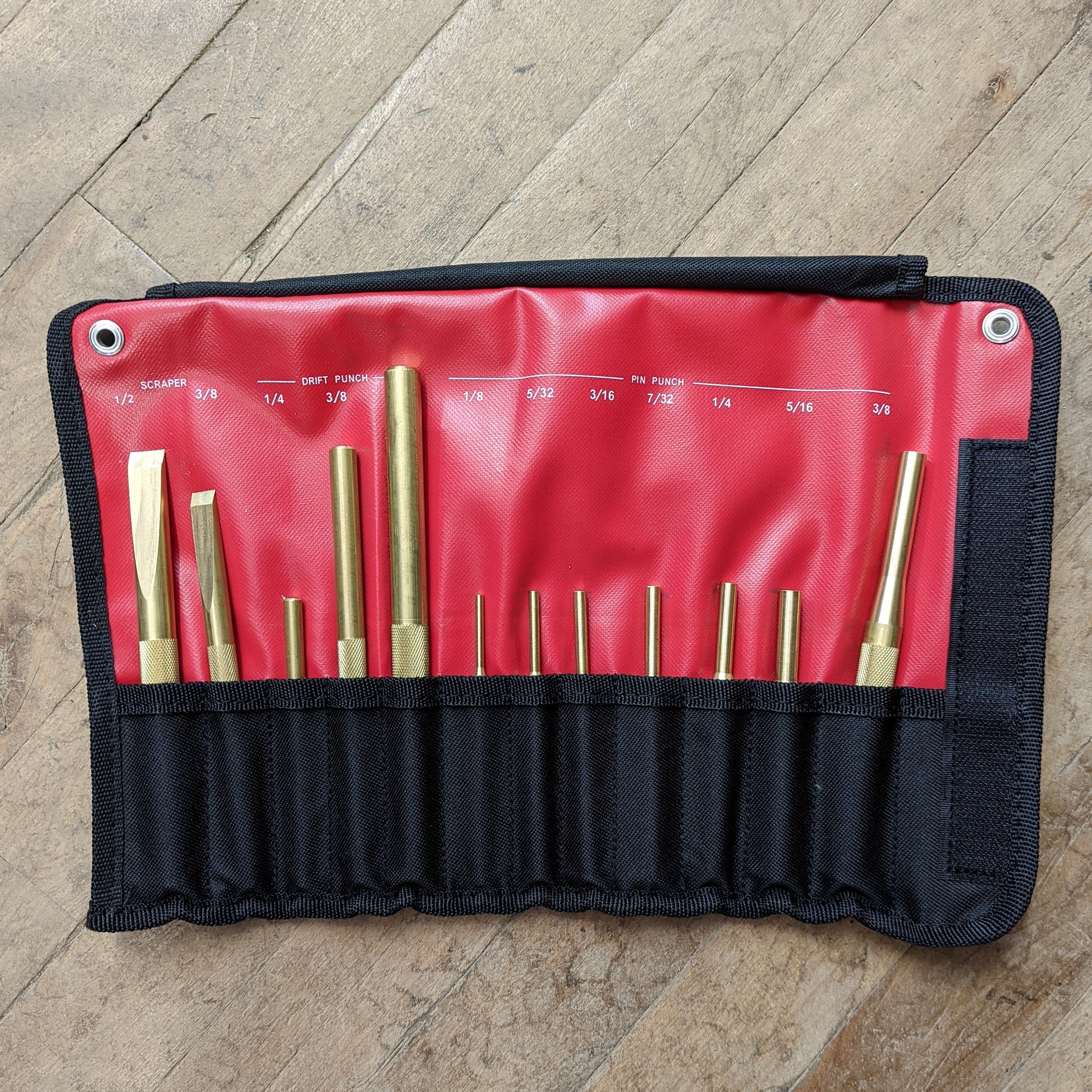 Mayhew 12pc Brass Punch & Scraper Set (67012)