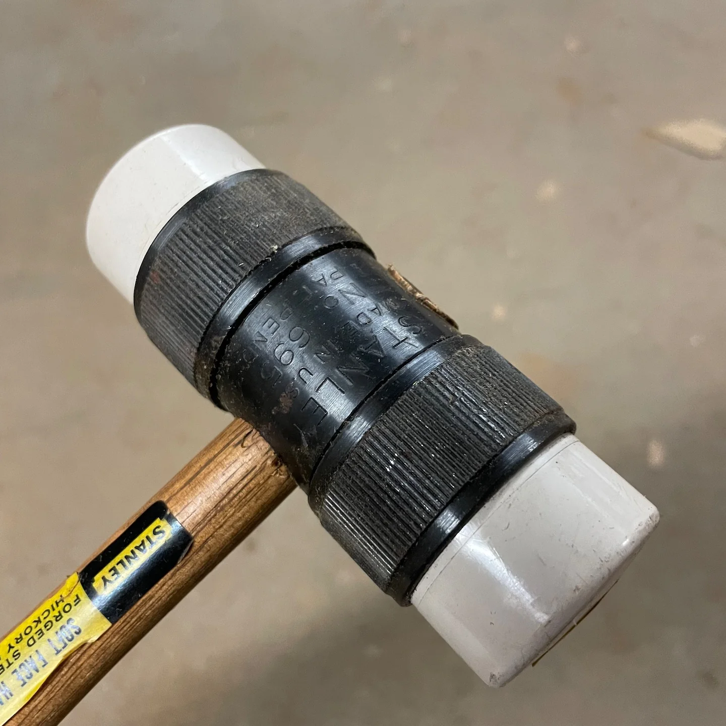 NOS Stanley No.695 Soft Face Hammer - White - Image 3