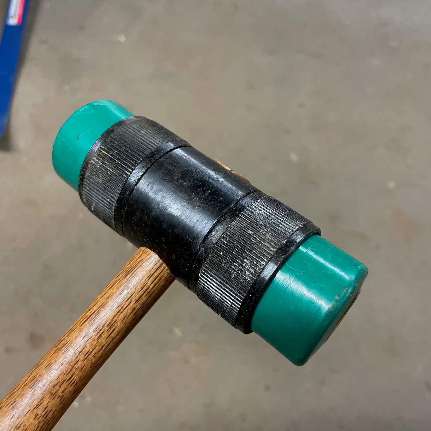 NOS Stanley No. 696 Soft Face Hammer - Green - Image 5