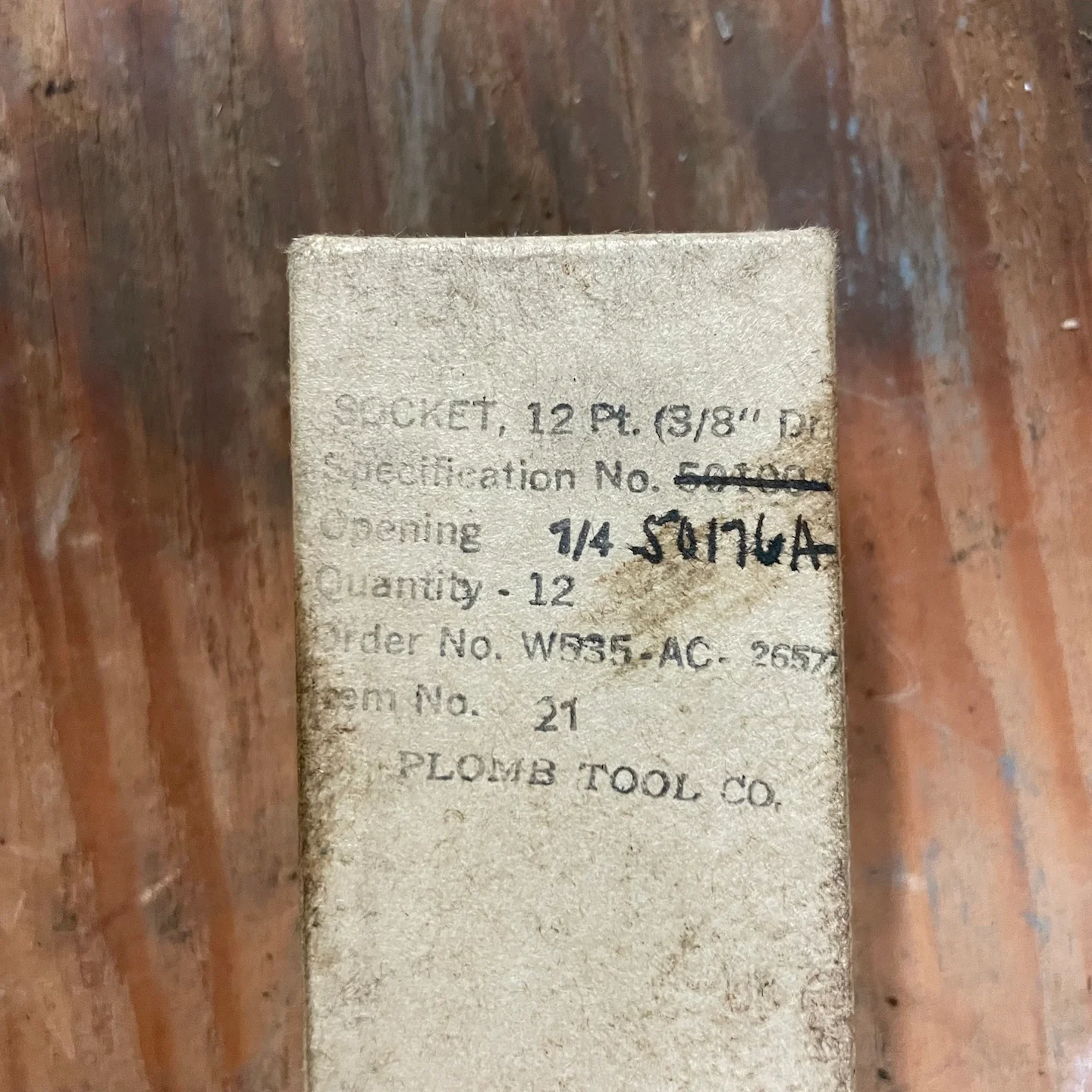 Plomb WWII Era 3/8" Drive 1/4" Socket - Image 5