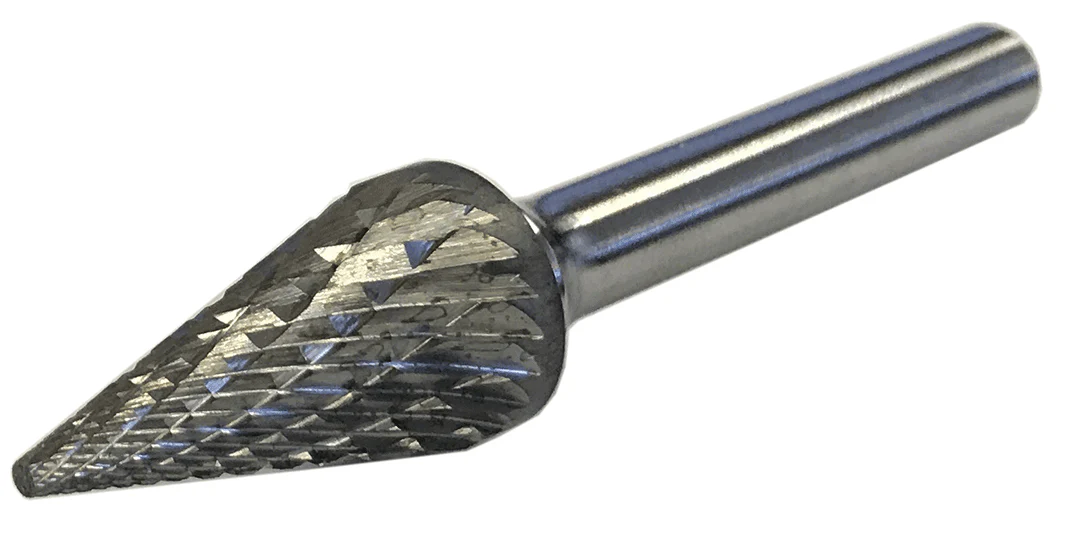 MasterCut SM-4DC Pointed Cone Rotary Carbide Burr 3/8" O.D.  (SM-4DC)