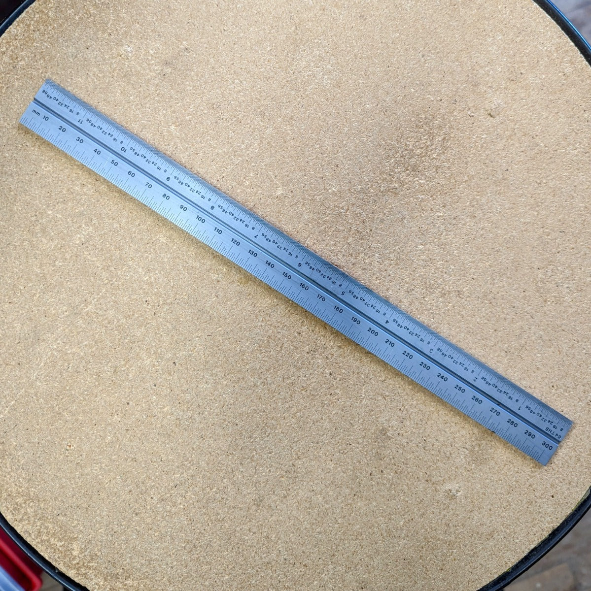 PEC 12" E/M Grooved Rule (32nds/0.5mm & 64ths/1mm) w/ Blemish (780003)