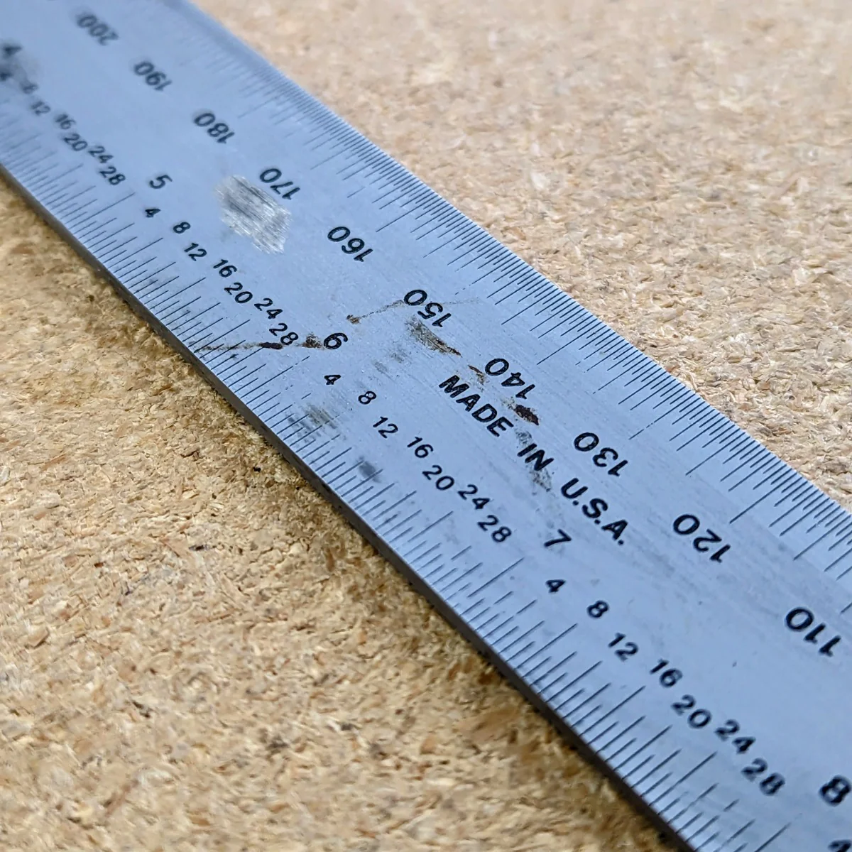PEC 12" E/M Grooved Rule (32nds/0.5mm & 64ths/1mm) w/ Blemish (780003) - Image 3
