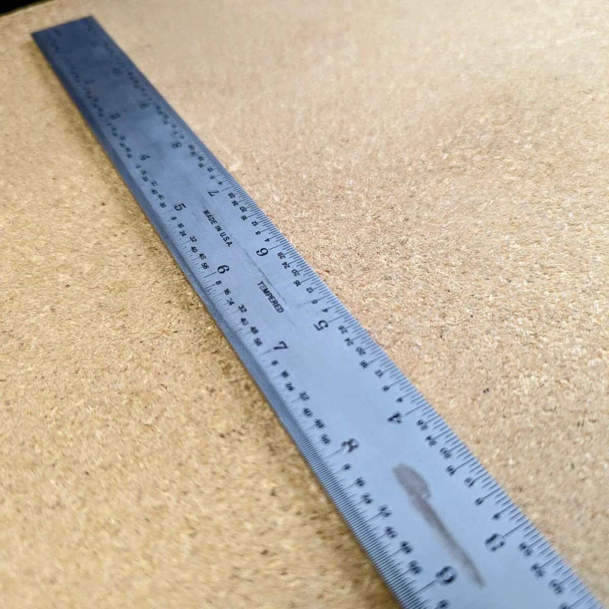 PEC 12" 16R Grooved Rule (32nds/64ths & 50ths/100ths) w/ Blemish (7185-16R) - Image 3