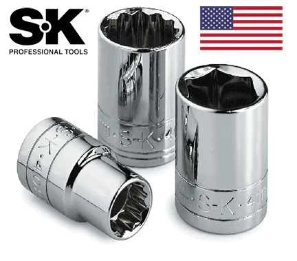 Socket Chrome 1/4 Drive Standard 12 Point 9/32" (SK43909) - Image 2