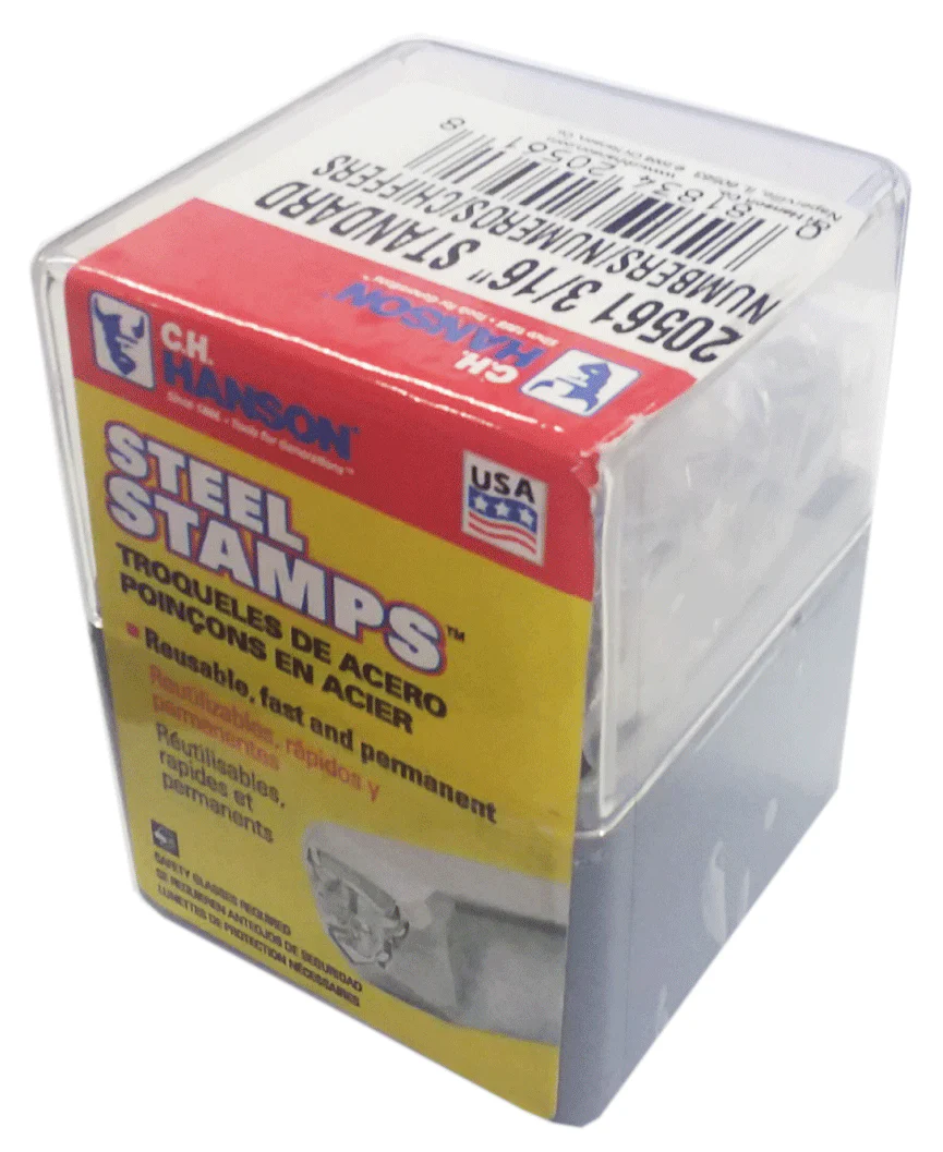 C.H.Hanson Metal Stamping Set 1/8" Numbers (20541)