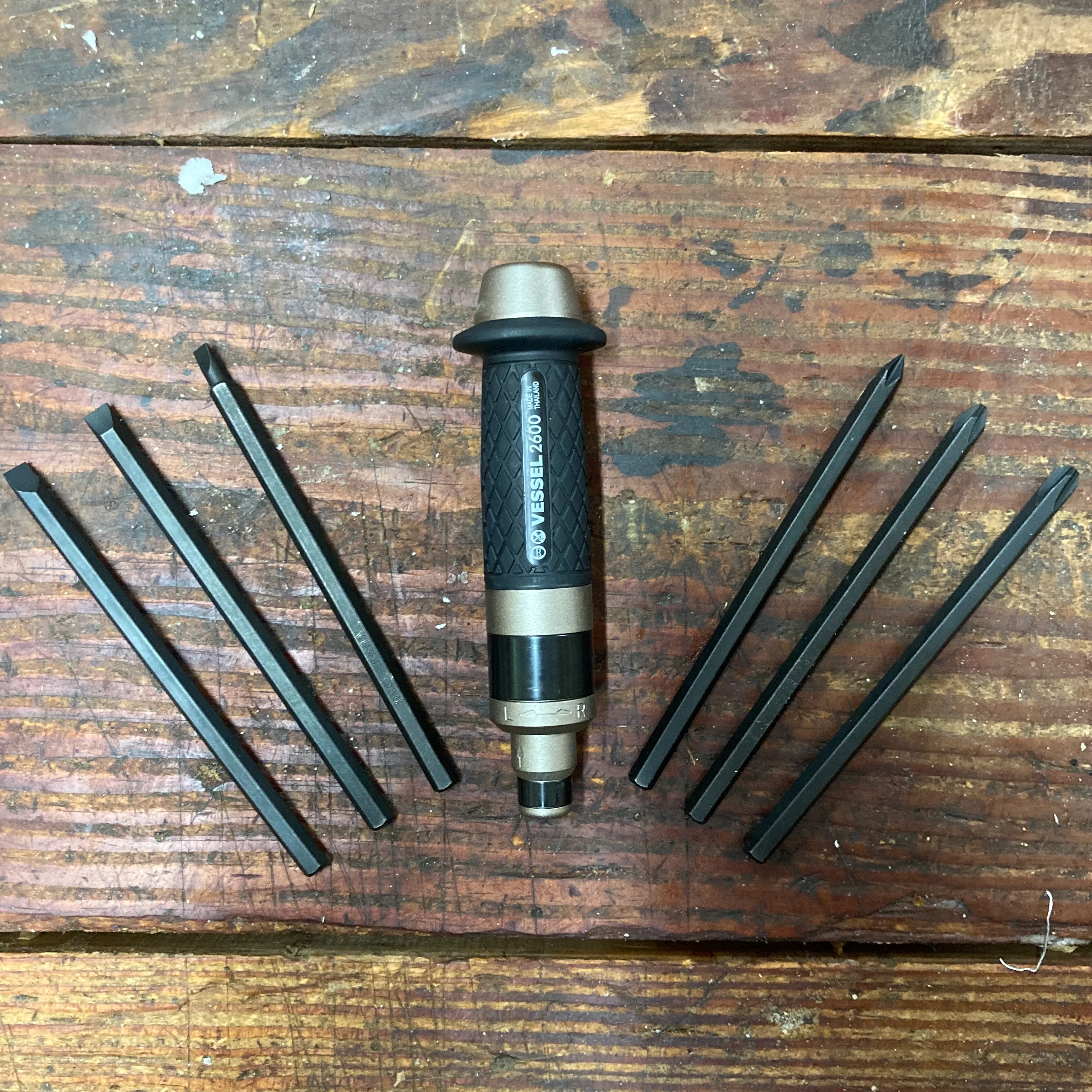 Vessel Manual Impact Driver 1/4" Hex Set (260002) - Image 3