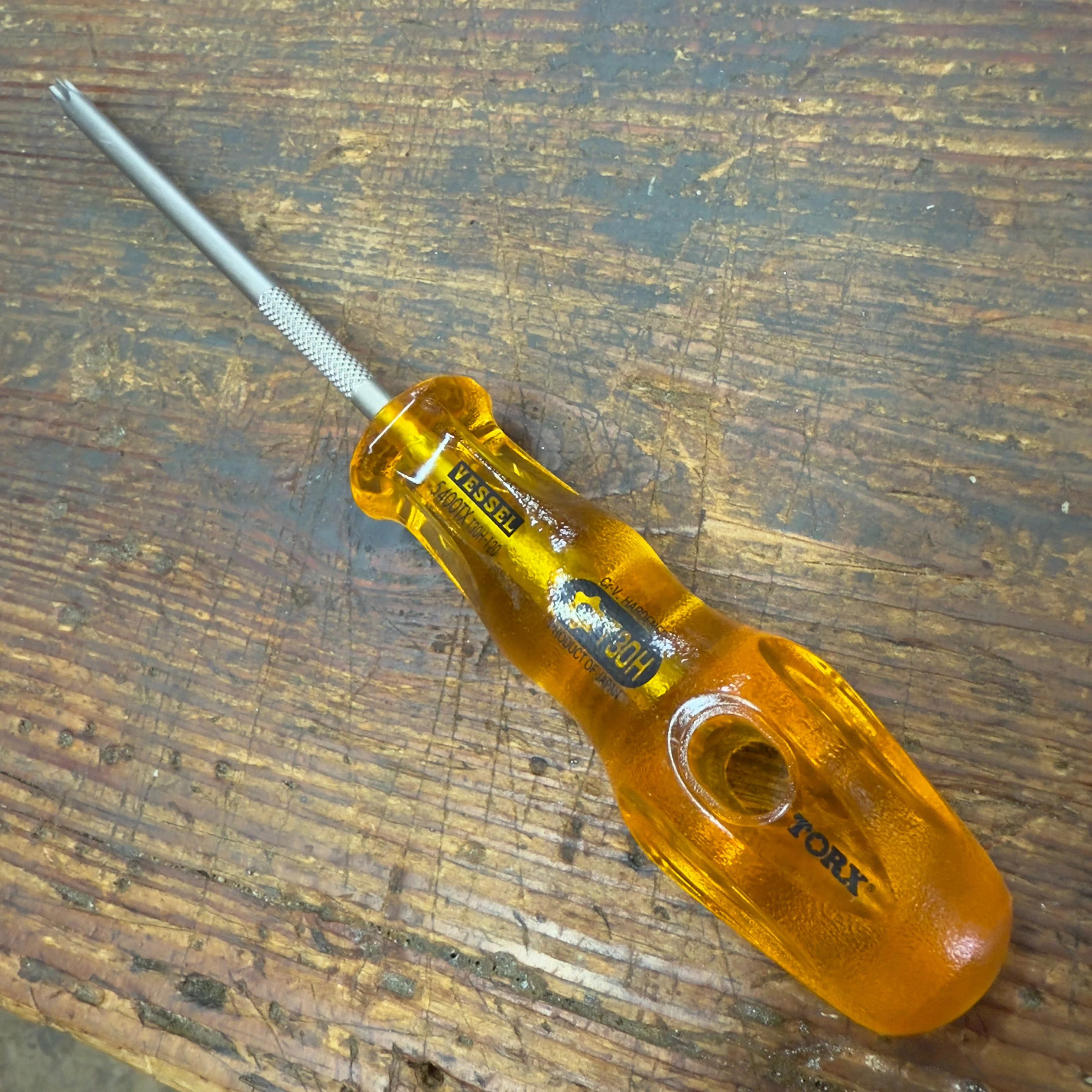 Vessel Torx T30H x 120mm Power Grip Screw Driver (5400TXT30H120)