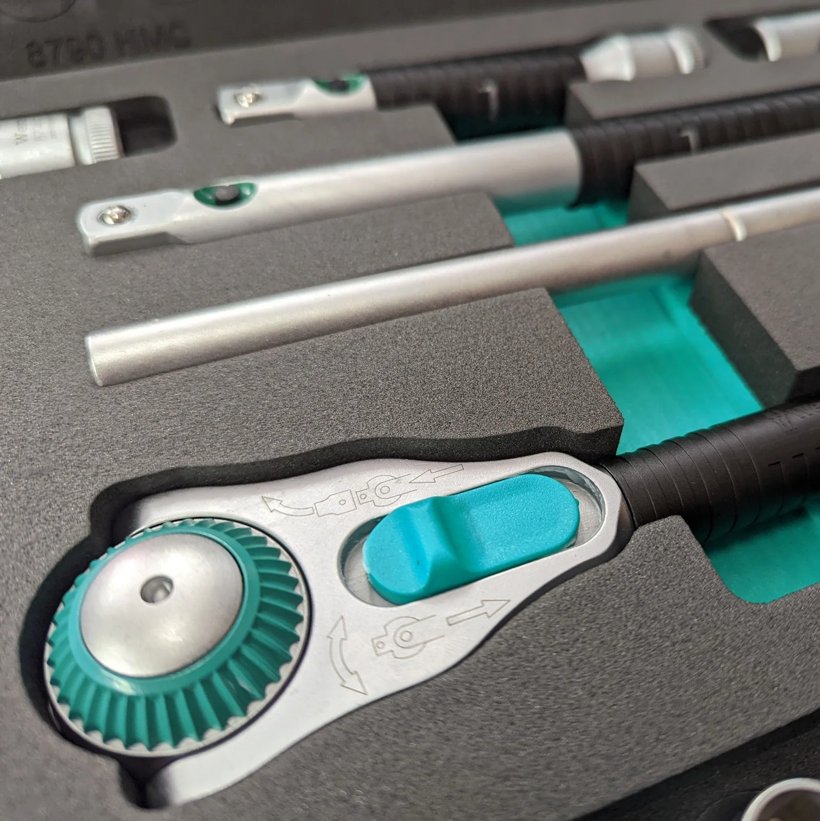 Wera 8100 Metric 37-Piece Zyklop Speed Ratchet Set, 1/2" drive (05003645001) - Image 5