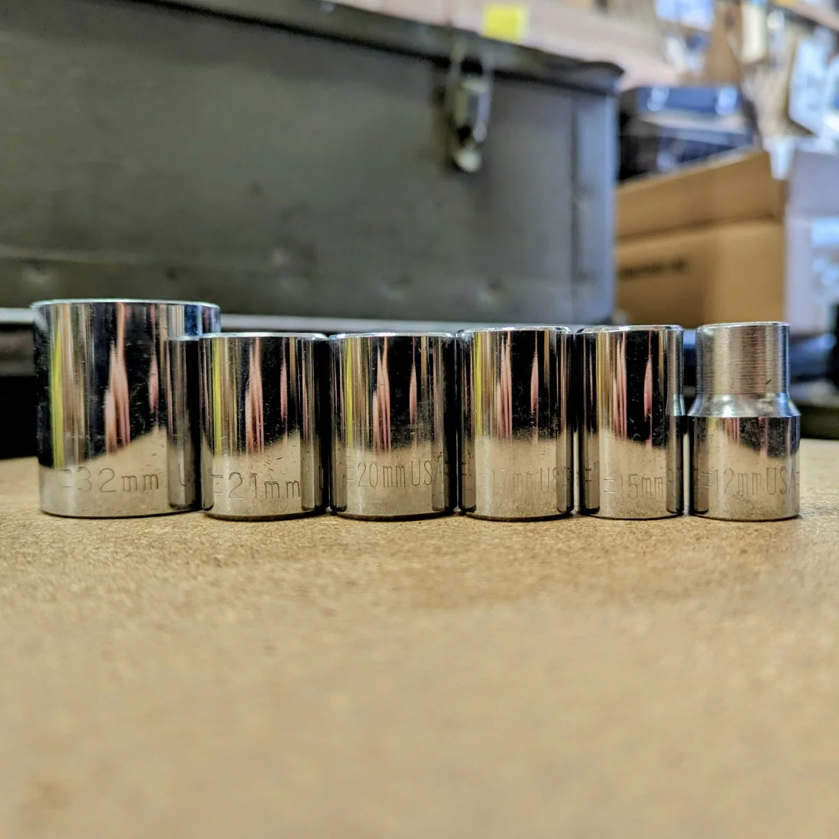 Wilde Socket Set 1/2 Dr 12 pt Metric 6 piece (WSS1232)
