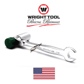 Wright Tool #4488 1/2" Dr Wright Grip SB Scaffold Ratchet w/ 7/8" Open End (4488WR) - Image 2